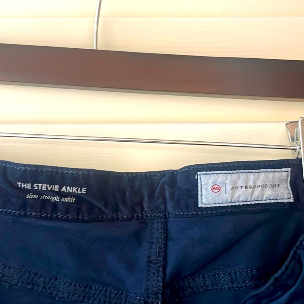 AG The Stevie Ankle Pant navy velvet